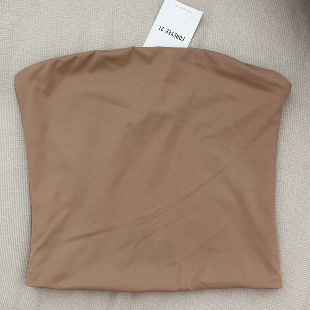 Forever 21 Beige Tube Top